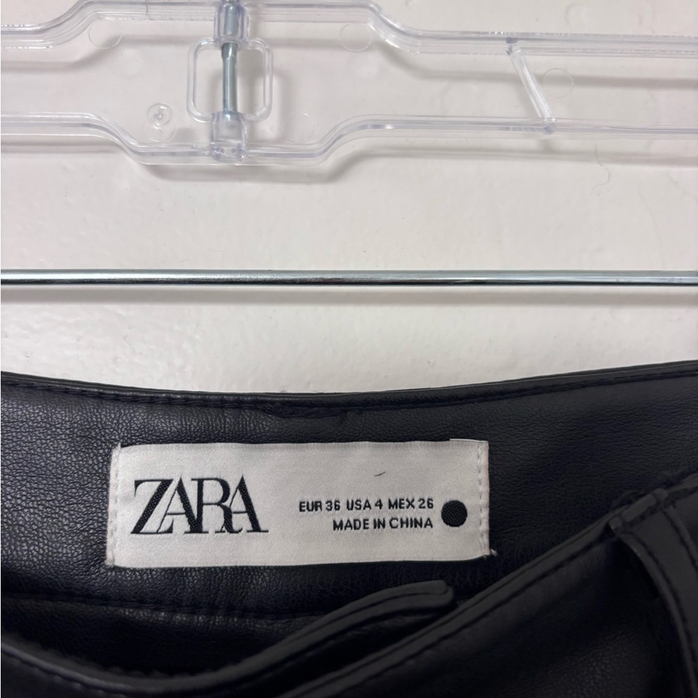 Zara Black leather pants